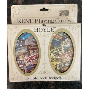 Vintage Kent Playing Cards by Hoyle #3451 Double Deck Bridge Set Made in USA
